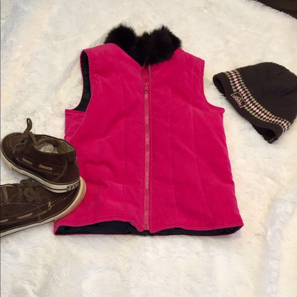 Girls KC Parker lined winter vest EUC SIZE 7/8